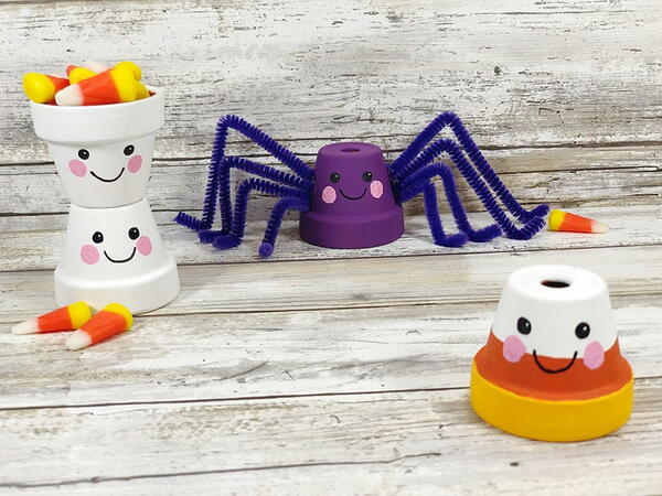 Easy Kawaii Inspired Halloween Flower Pot Crafts Easy Kawaii Inspired Halloween Flower Pot Crafts