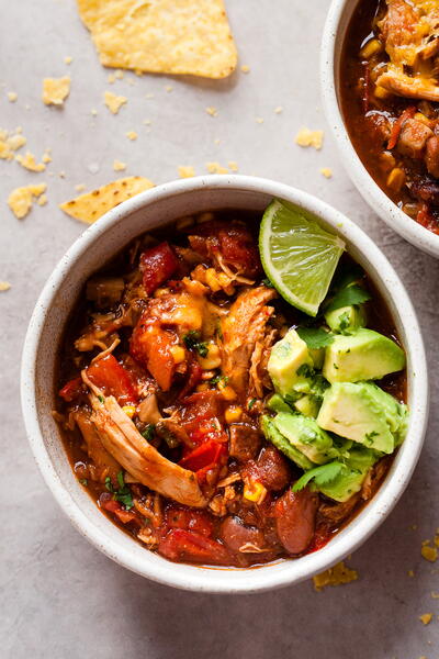 Chunky Shredded Chicken Chili Chunky Shredded Chicken Chili