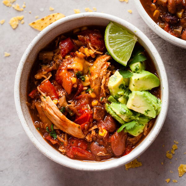 Chunky Shredded Chicken Chili Chunky Shredded Chicken Chili