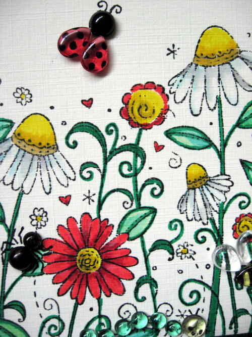 Cute Bug Embellishment With Gems Cute Bug Embellishment With Gems