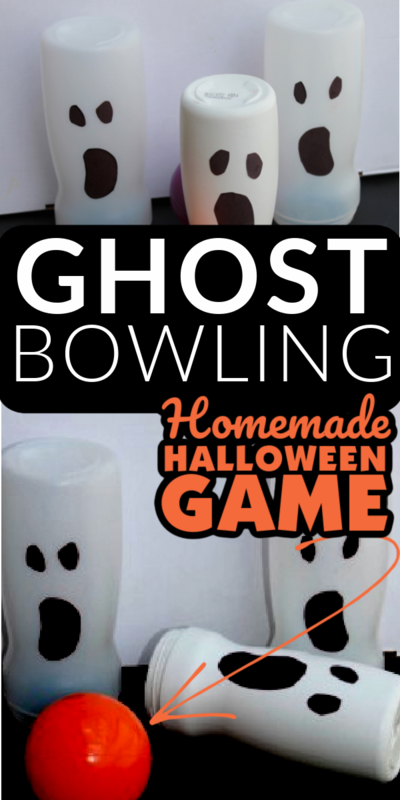 Homemade Ghost Bowling Game For Halloween