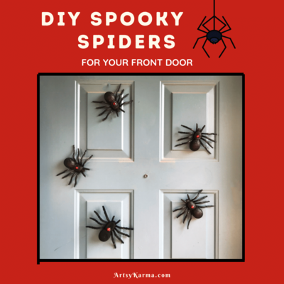 Make Your Own Spooky Spider Magnets For Your Front Door