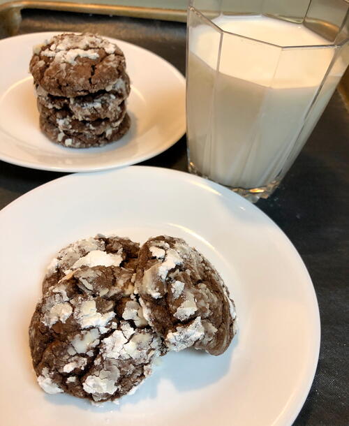Chocolate Crinkle Cake Mix Cookies Chocolate Crinkle Cake Mix Cookies