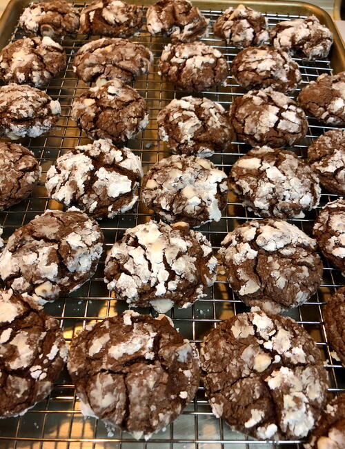 Chocolate Crinkle Cake Mix Cookies Chocolate Crinkle Cake Mix Cookies