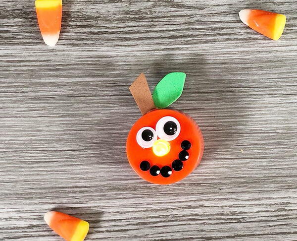Cute Jack-o-lantern Pumpkin Tea Light Craft Cute Jack-o-lantern Pumpkin Tea Light Craft