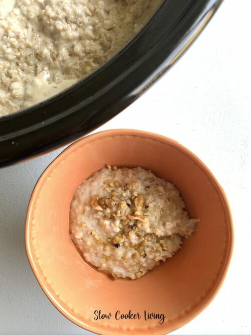 Easy Slow Cooker Oatmeal Easy Slow Cooker Oatmeal