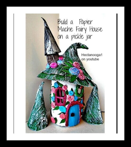 Diy Fairy House On A Pickle Jar Diy Fairy House On A Pickle Jar