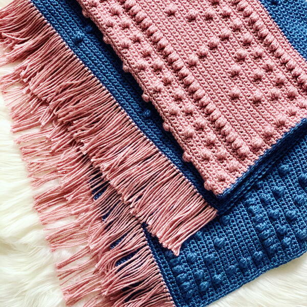 Textured Bobble Throw Textured Bobble Throw