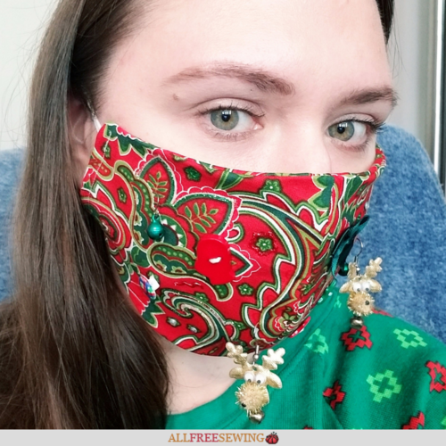 DIY Ugly Christmas Face Masks [Printable Templates]