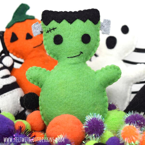 Felt Frankenstein Softie Felt Frankenstein Softie