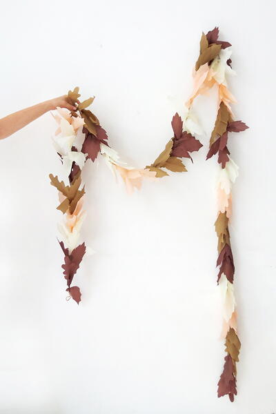 Easy To Make Fall Leaves Garland Easy To Make Fall Leaves Garland