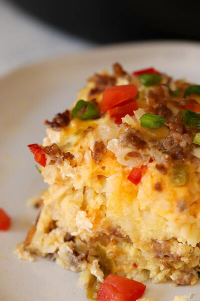 Throw-Together Slow Cooker Breakfast Casserole Throw-Together Slow Cooker Breakfast Casserole
