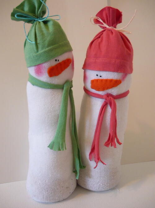 Sock Snowman Sock Snowman