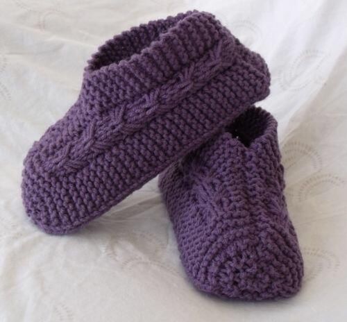 Adult Child Knitted Slipperswith Bows Adult & Child Knitted Slippers…with Bows!!