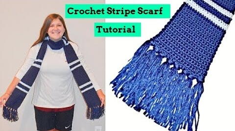 Stripe Scarf With Tassels Stripe Scarf With Tassels