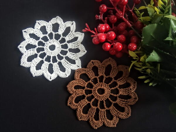 Crochet Your Own Coaster In Just Four Rounds Free Pattern Crochet Your Own Coaster In Just Four Rounds Free Pattern