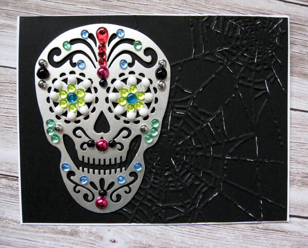 Day Of The Dead Sugar Skull Card Day Of The Dead Sugar Skull Card