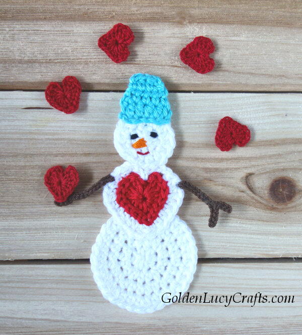 Crochet Snowman In Love Crochet Snowman In Love