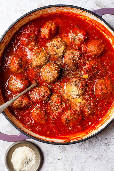 Italian Meatballs In Tomato Sauce Italian Meatballs In Tomato Sauce