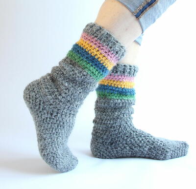 Easy Slipper Socks