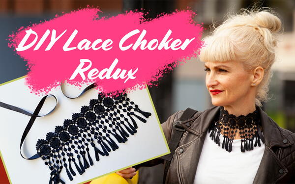 Lace Choker With Fringe Lace Choker With Fringe