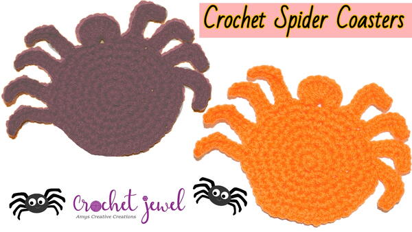 Crochet Spider Coaster Crochet Spider Coaster