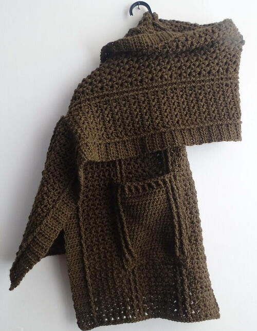 Cable Pocket Shawl Cable Pocket Shawl