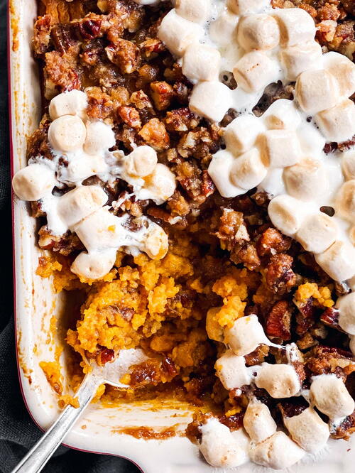 Marshmallow Praline Sweet Potato Casserole Marshmallow Praline Sweet Potato Casserole