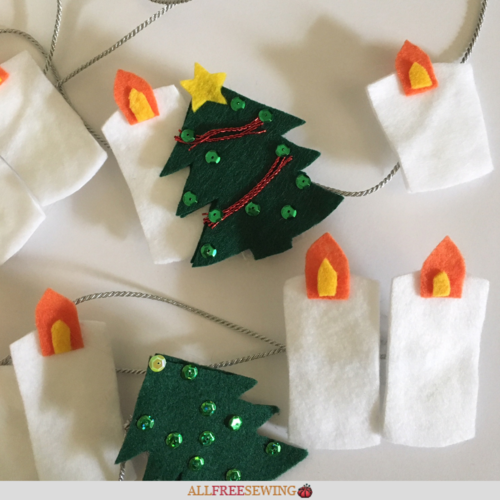 Scandinavian Christmas Felt Garland Scandinavian Christmas Felt Garland