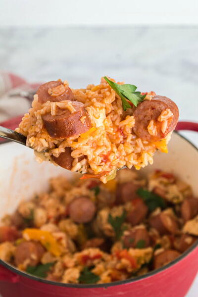 Chicken Sausage And Pepper Rice Chicken Sausage And Pepper Rice