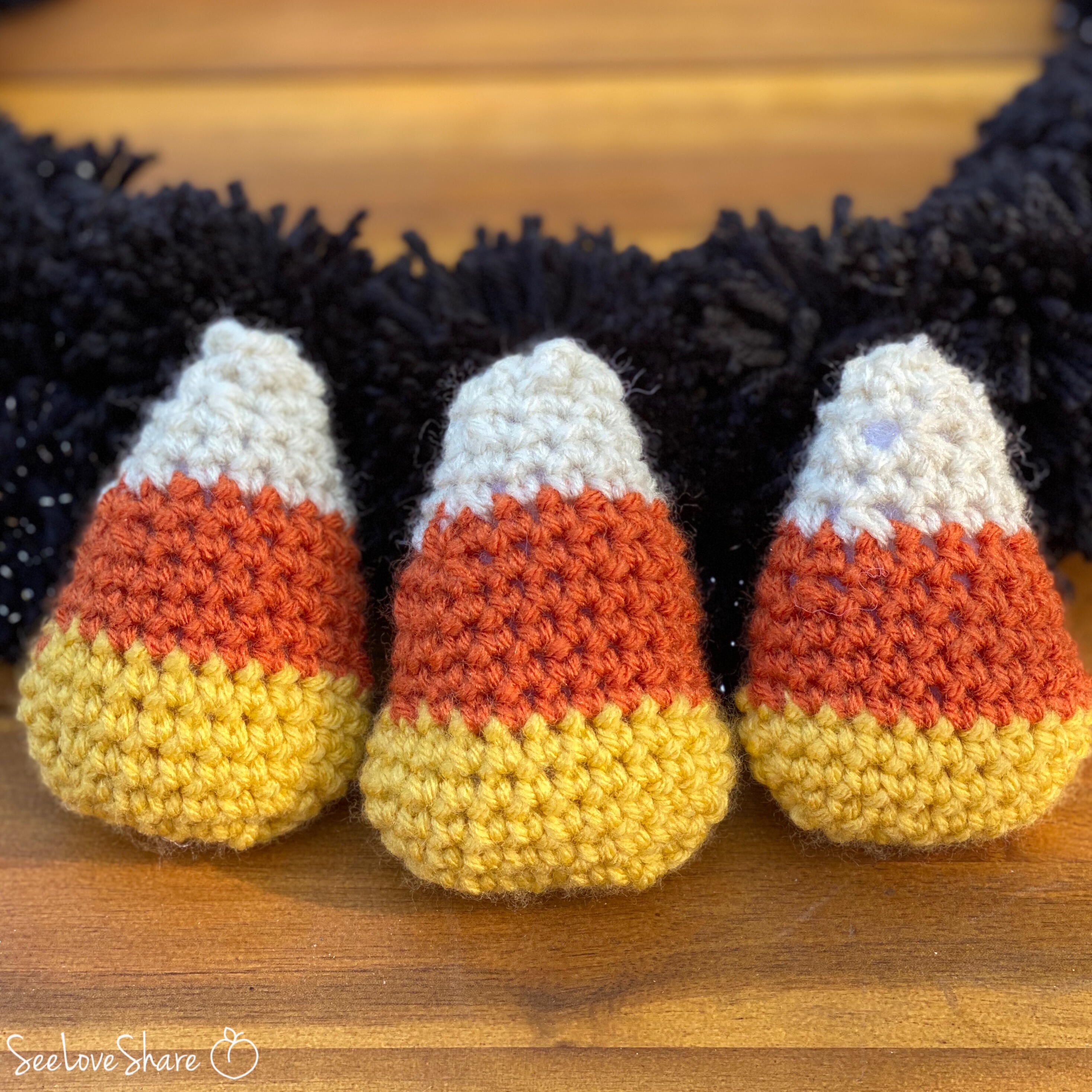 Crochet Candy Corn Plushy Free Pattern