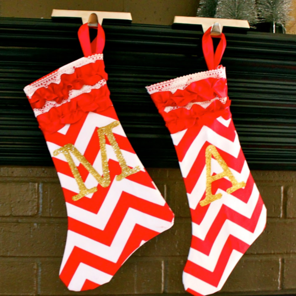 Ruffled Chevron Stockings Ruffled Chevron Stockings