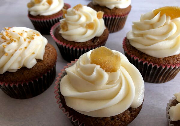 Candied Ginger Cupcakes With Cream Cheese Frosting Candied Ginger Cupcakes With Cream Cheese Frosting