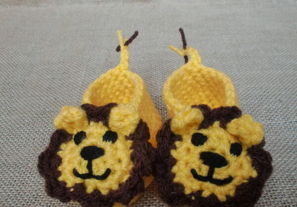 Adorable Lion Baby Booties Adorable Lion Baby Booties