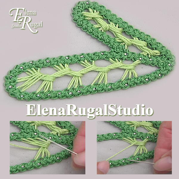 Needlework Leaf Needlework: Leaf