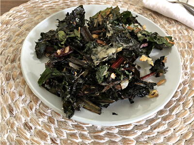 Roasted Swiss Chard With Parmesan