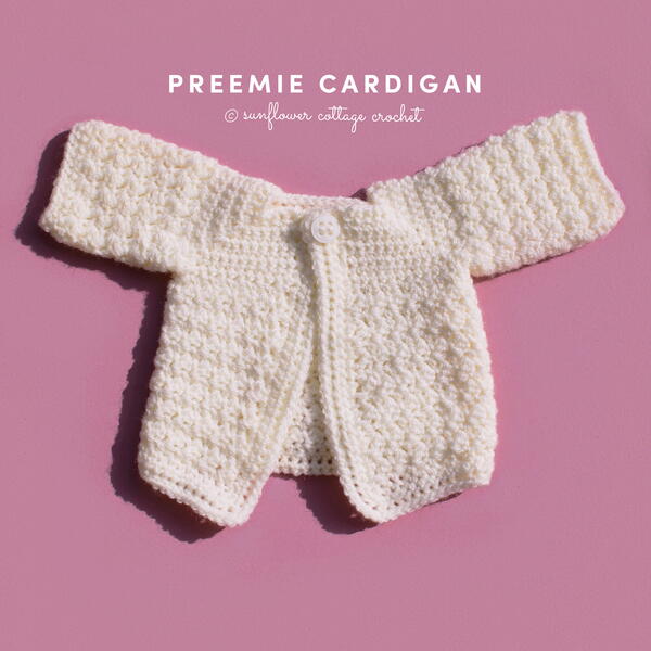 Preemie Cardigan Preemie Cardigan