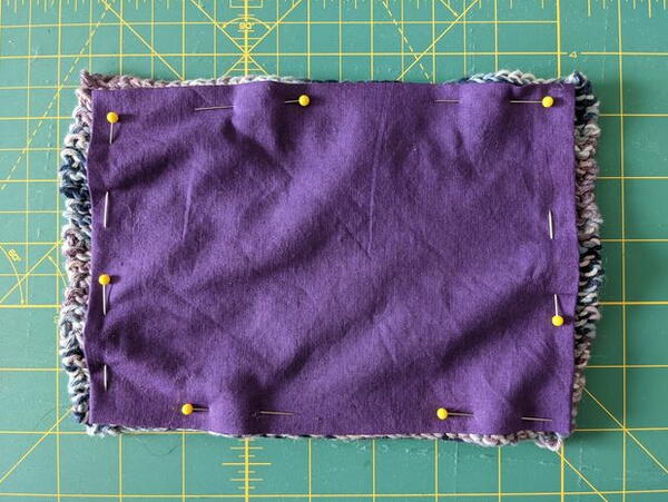 Scrap Yarn Knit Face Mask Pattern Step 3