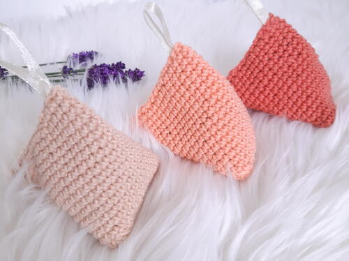 Crochet Lavender Bags Crochet Lavender Bags