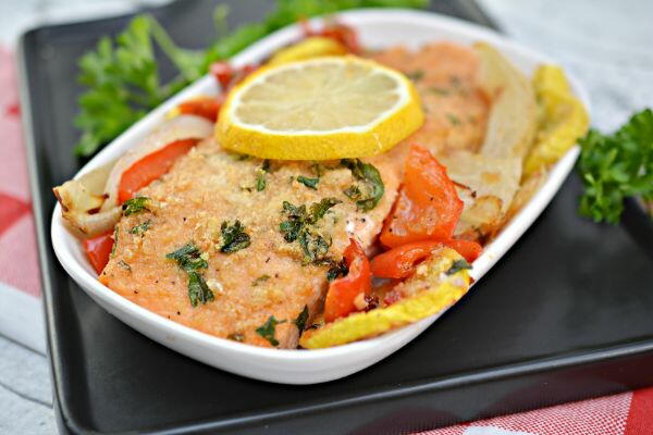 Keto Parmesan Crusted Baked Salmon Keto Parmesan Crusted Baked Salmon