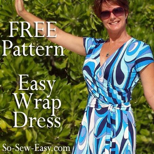 Wrap Dress Free Sewing Pattern Wrap Dress Free Sewing Pattern