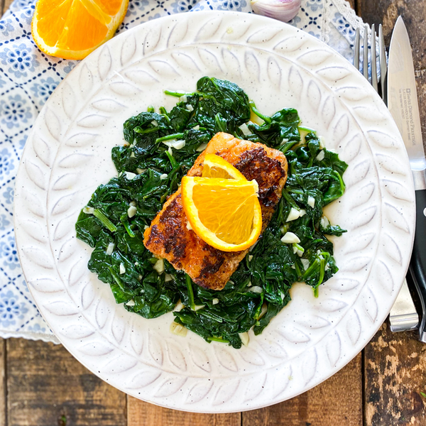 One Of Sevillas Best Dishes Orange Cod With Sauted Spinach One Of Sevillas Best Dishes | Orange Cod With Sautéed Spinach