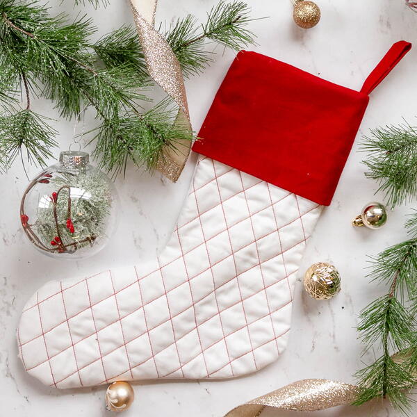 Quilted Christmas Stocking Sewing Pattern Quilted Christmas Stocking Sewing Pattern