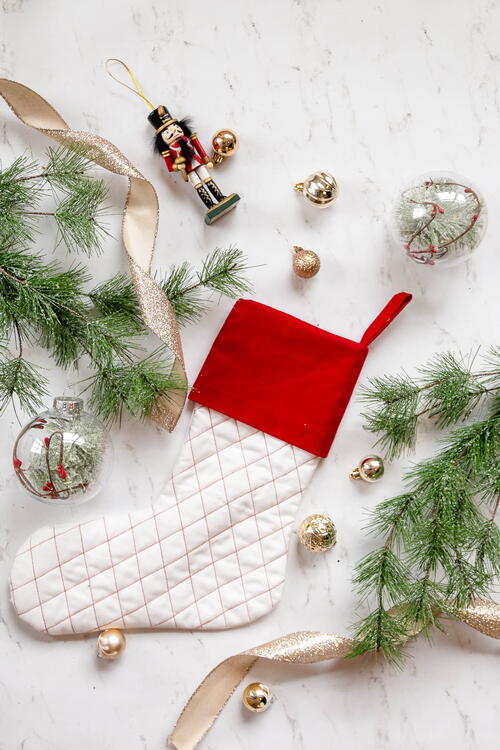 Quilted Christmas Stocking Sewing Pattern Quilted Christmas Stocking Sewing Pattern