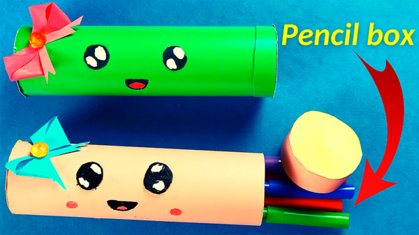 How To Make A Paper Pencil Box Easy How To Make A Paper Pencil Box Easy