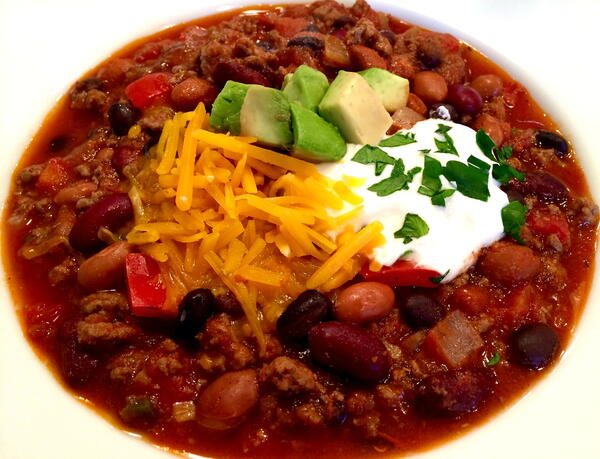 Three Bean And Beef Chili Three Bean And Beef Chili
