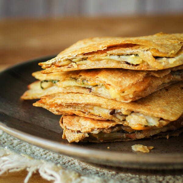 Eggplant Apple Vegetarian Quesadillas Eggplant Apple Vegetarian Quesadillas