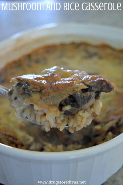 Mushroom Rice Casserole Mushroom & Rice Casserole