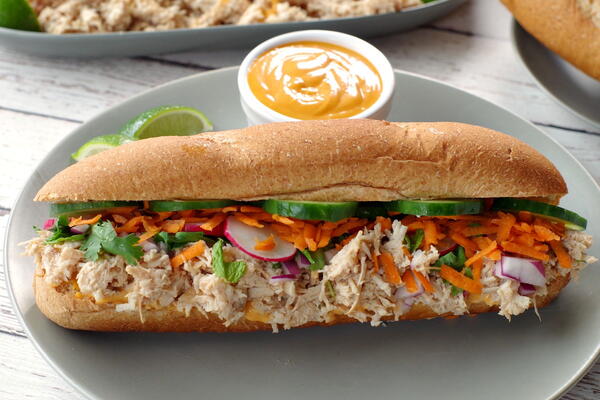 Slow Cooker Banh Mi Sub Slow Cooker Banh Mi Sub