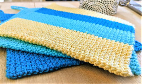 Crochet Thick Potholder - Thermal Stitch Crochet Thick Potholder - Thermal Stitch